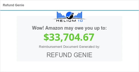 helium 10 Refund Genie