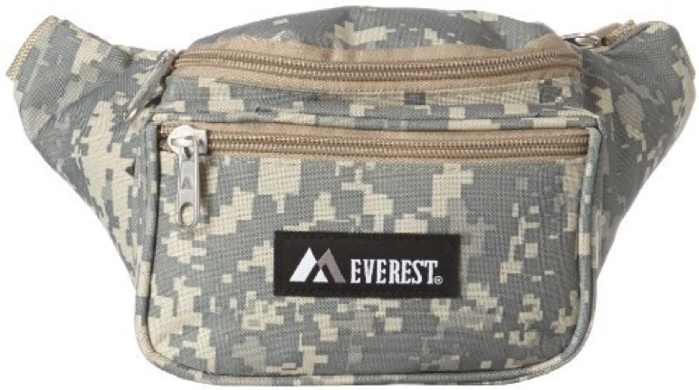 Everest Digital Camo Waist Pack, Digital Camouflage, One Size