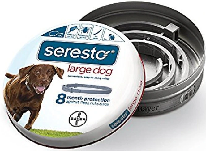 Bayer Seresto Flea and Tick Collar for Large Dog, Over 18 lb, 8 m Protection  