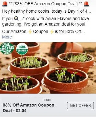 how to create amazon facebook ads