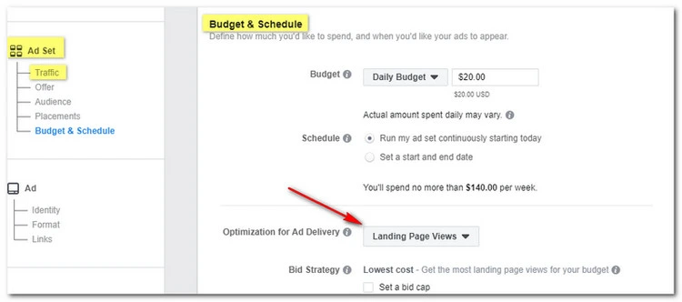 how to create amazon facebook ads screenshot