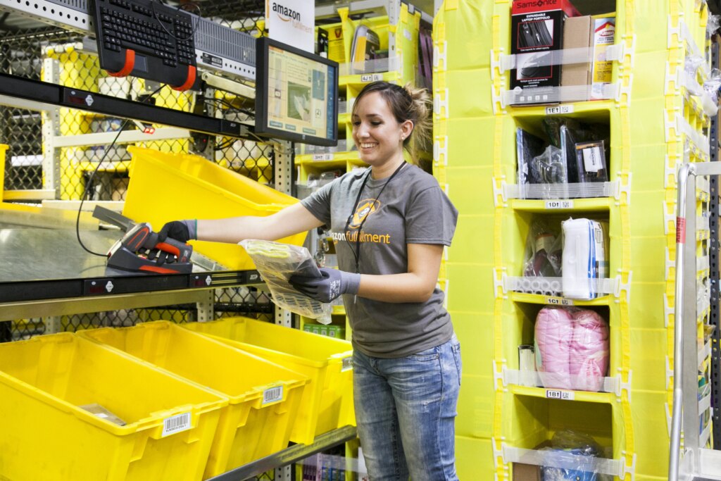 amazon product shelves