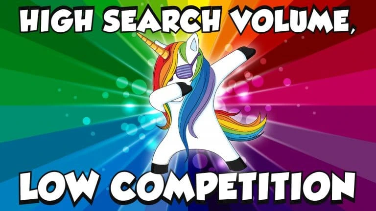 Amazon keywords high search volume, low competition
