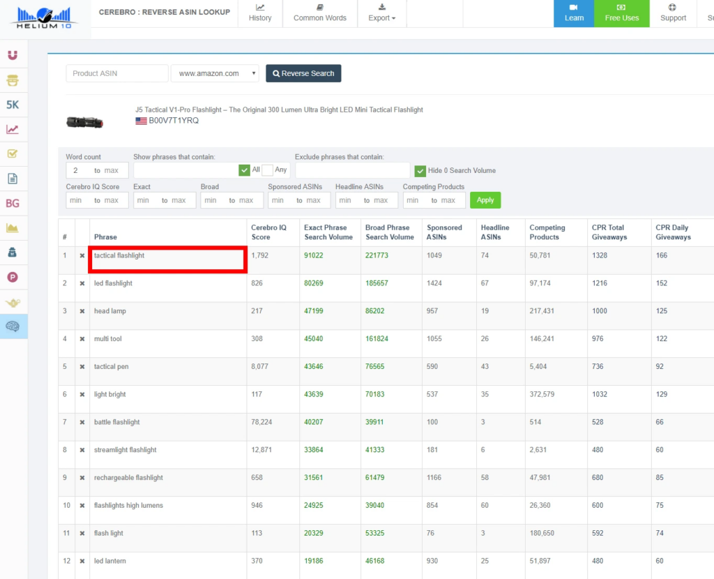 reverse asin lookup tool