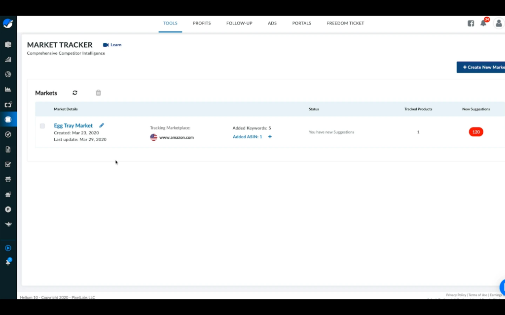 helium 10 market tracker