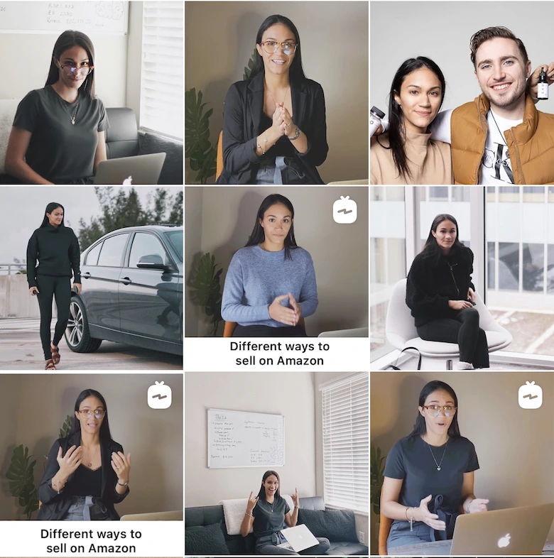 Vanessa showing different ways to sell on amazon