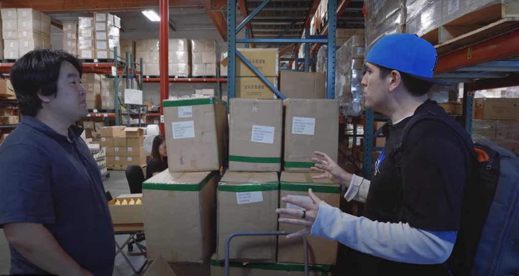 Bradly Sutton at a 3PL warehouse in Torrance, California