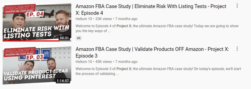 project x - amazon fba training