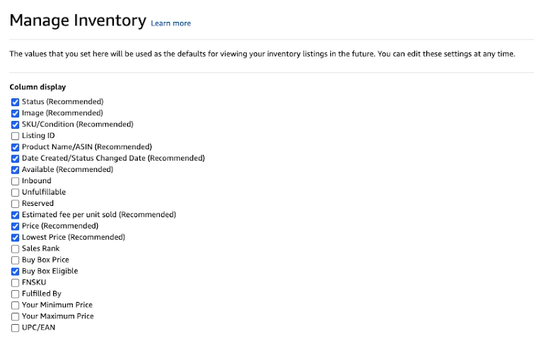 manage amazon inventory