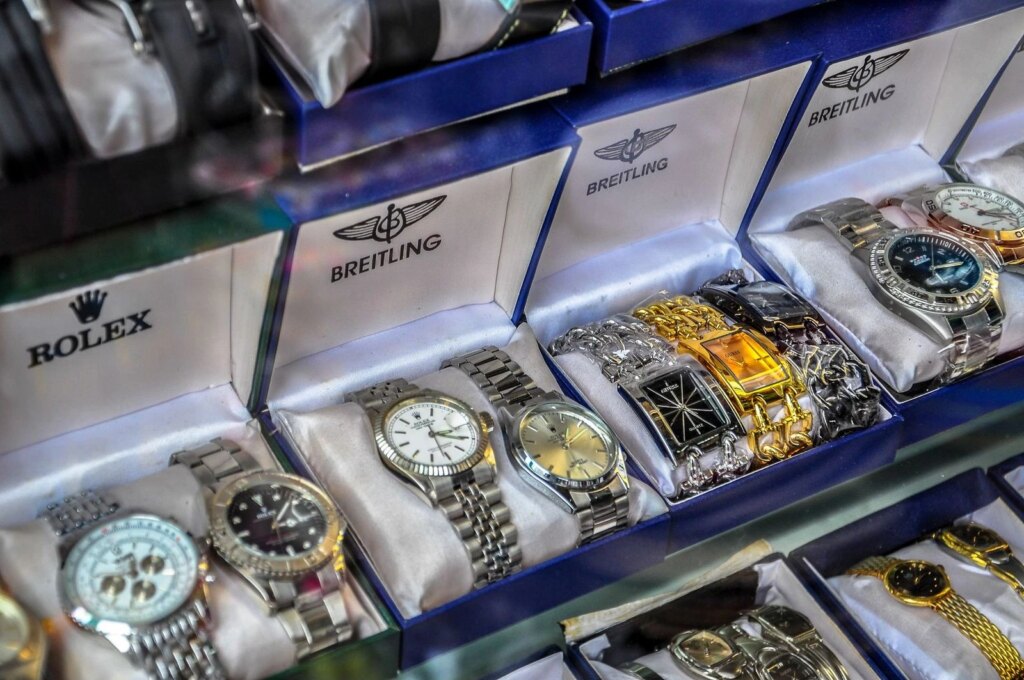 several luxury watches