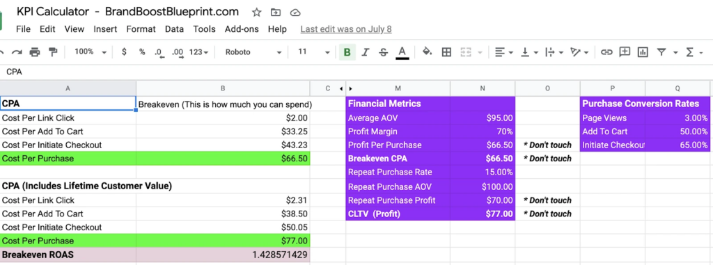 kpi calculator