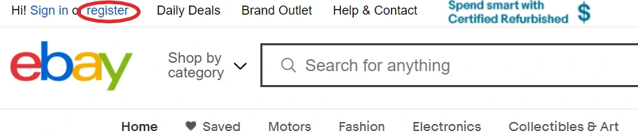how to register for an ebay seller account