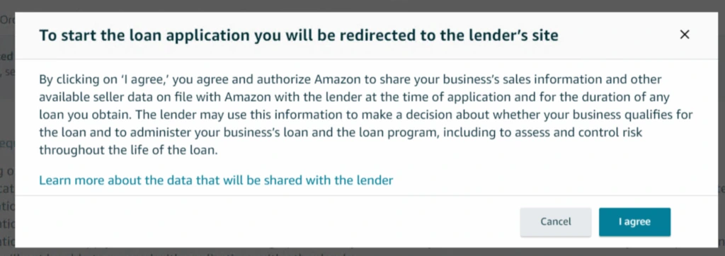 Amazon loan application