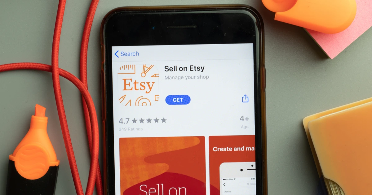 sell on etsy mobile phone