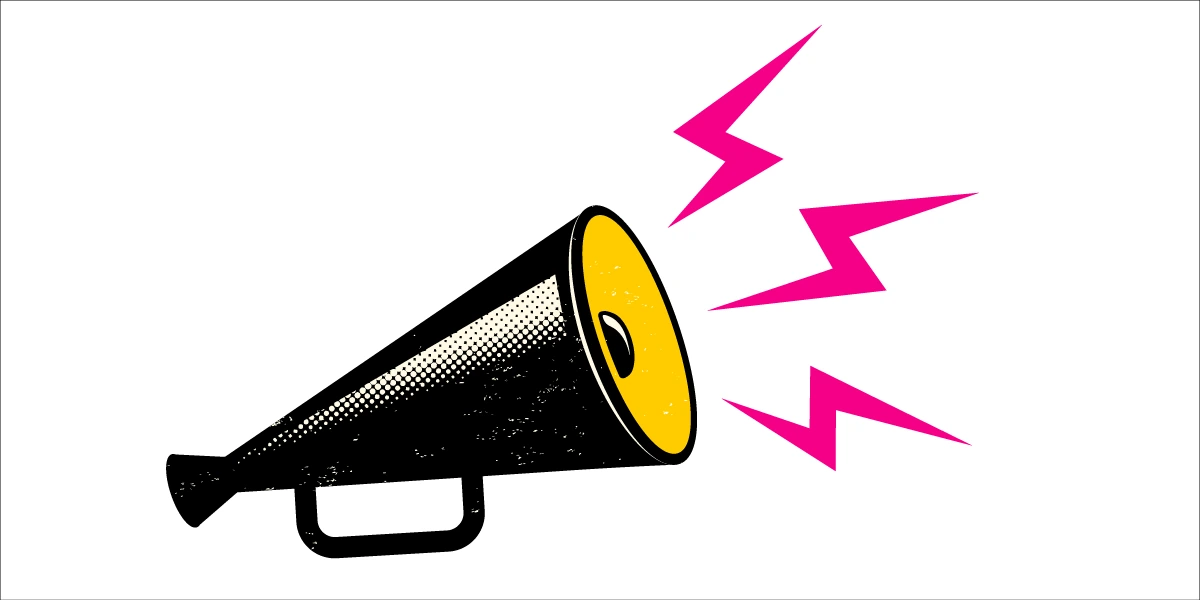 Megaphone making noise about lightning deals