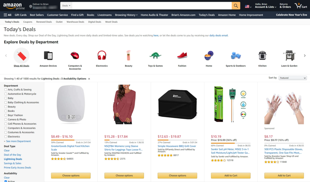 How to find Lightning Deals on