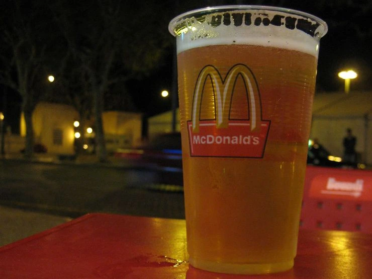 Cup of McDonald's beer