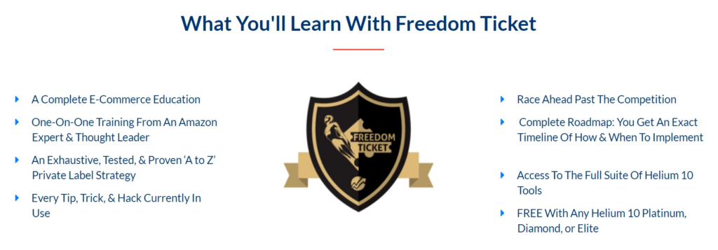 freedom ticket - amazon fba course
