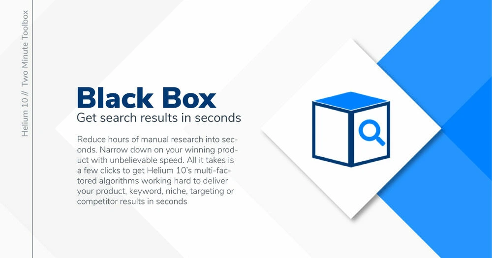 Black Box Amazon product research tool