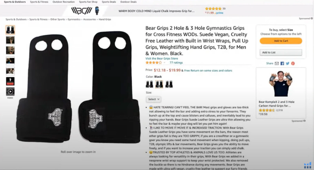 amazon product listing