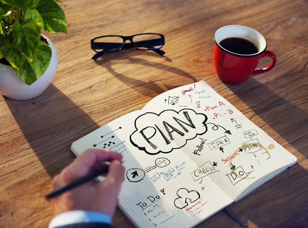 making a plan of action in your journal