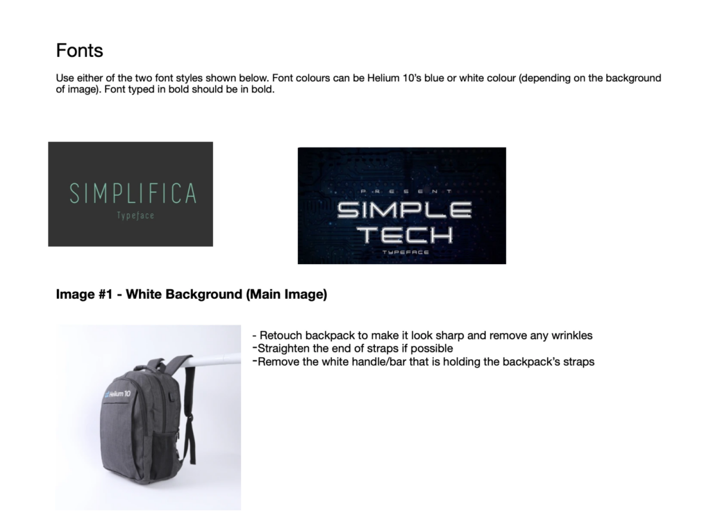 amazon listing image editing and fonts