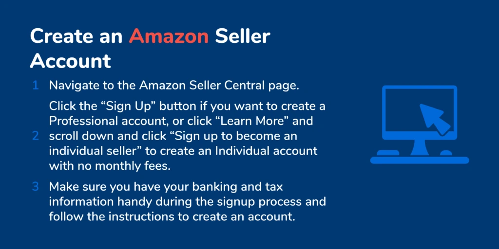 create an amazon seller account