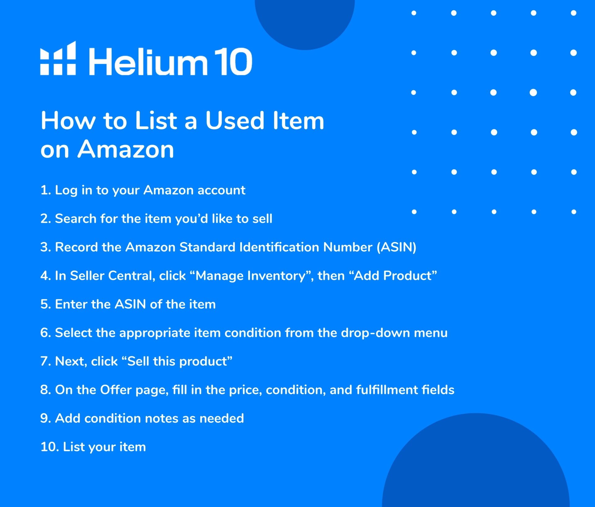 How to Sell Used Items on Amazon in 2023 Helium 10