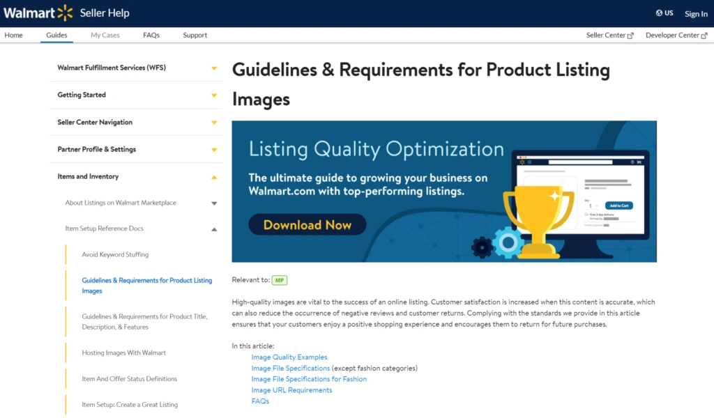 Guidelines and Requirements for Product Listing Images on Walmart Marketplace
