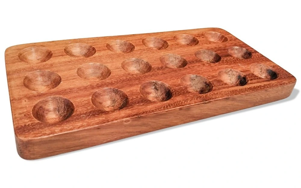 wooden egg tray