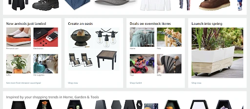 amazon home page