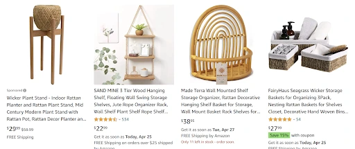 rattan search results on amazon