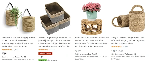 rattan search results on amazon