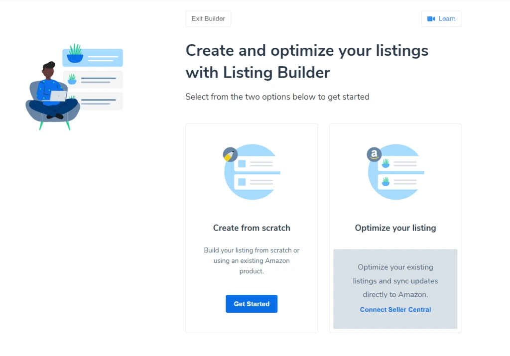 Create and optimize your listings with Listing Builder