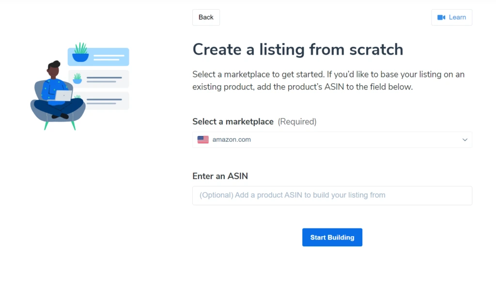 creating a listing from scratch