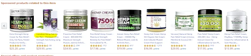 amazon sponsored ads section