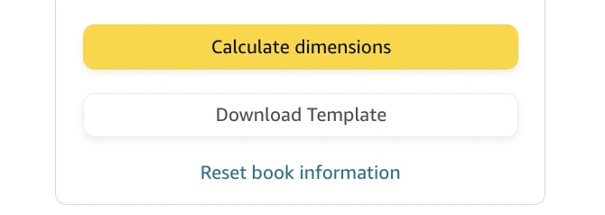 calculate dimensions for self published book on Amazon