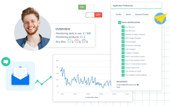 Black Box product search interface: set filters to mine product opportunities
