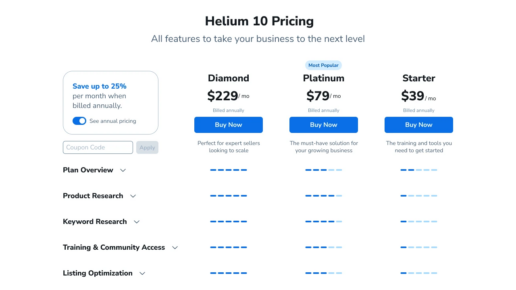 Pricing page