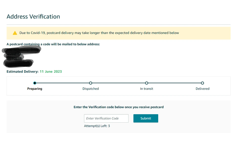Address verification