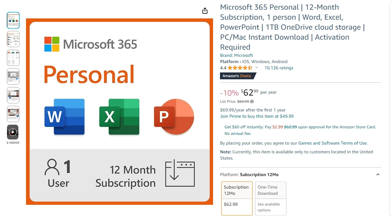 Microsoft 365 Personal