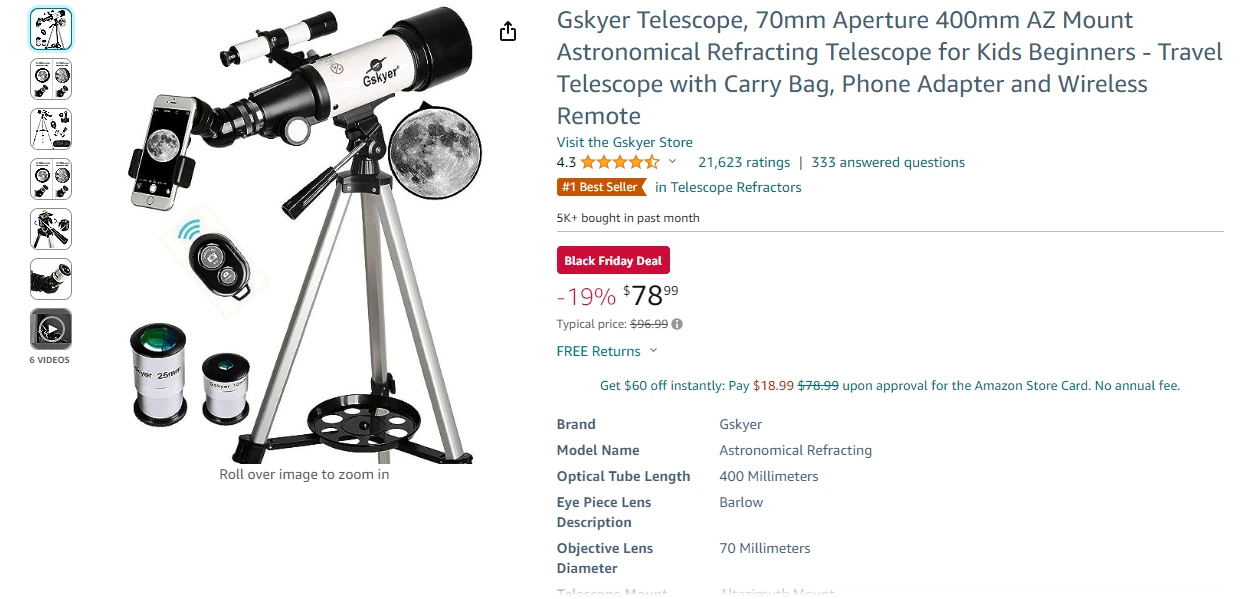 Gskyer Telescope