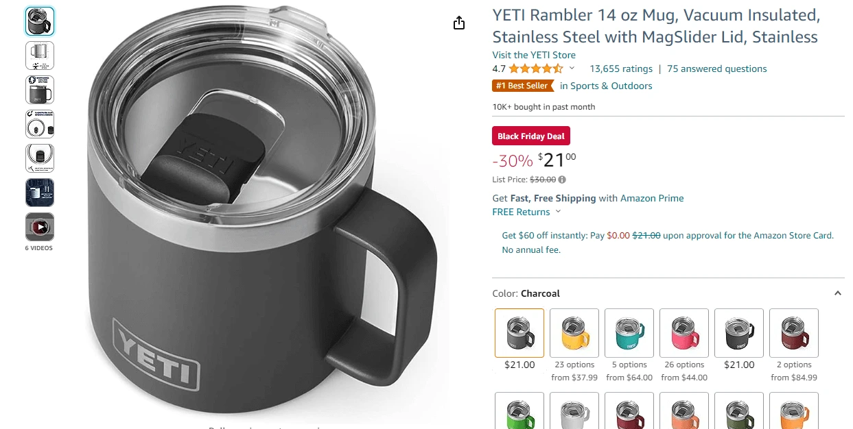 Yeti Rambler 14 oz Mug