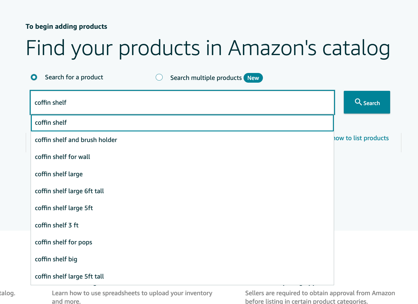 Add Amazon products to catalog