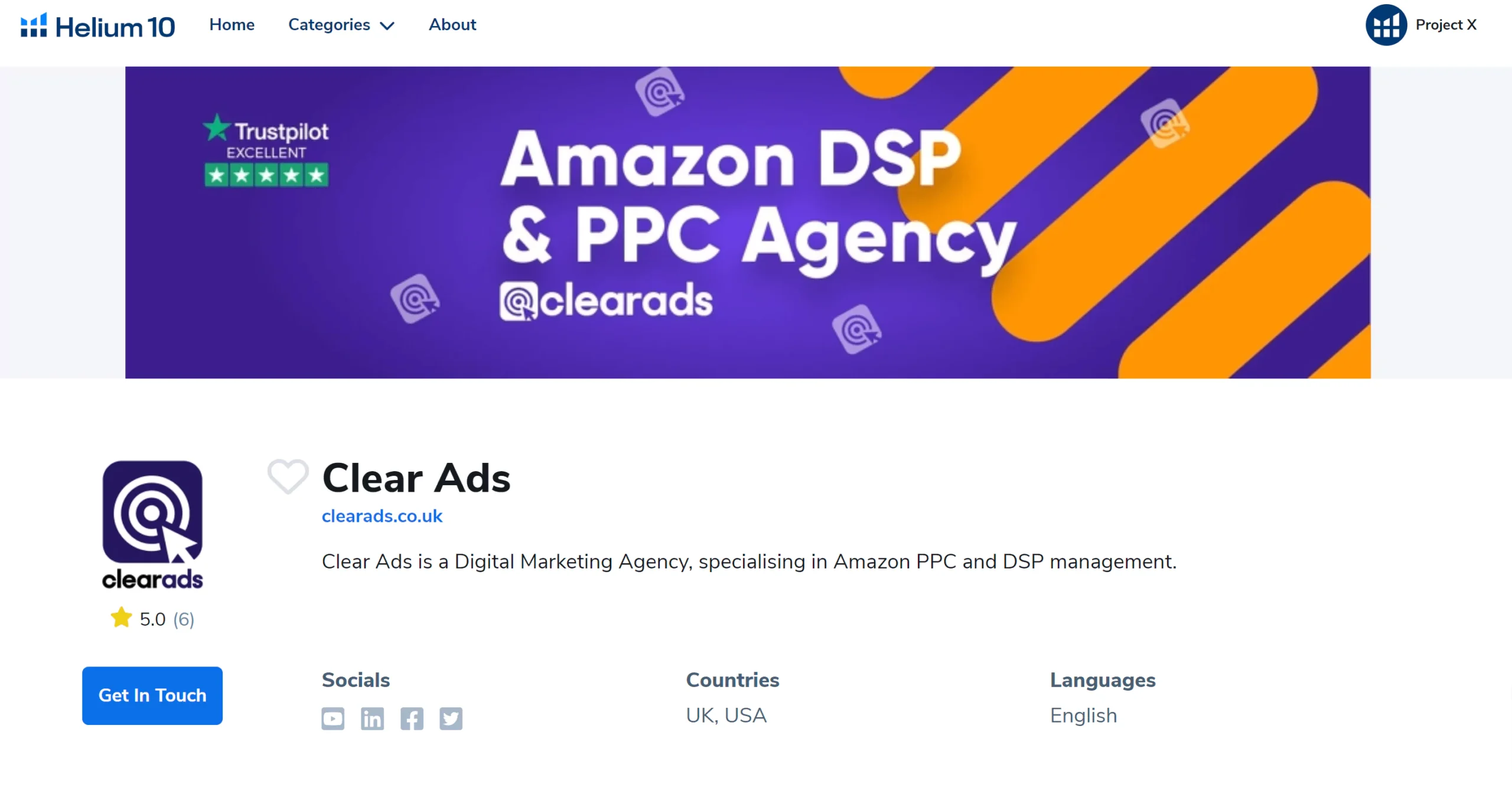 Amazon marketing agencies Clear Ads