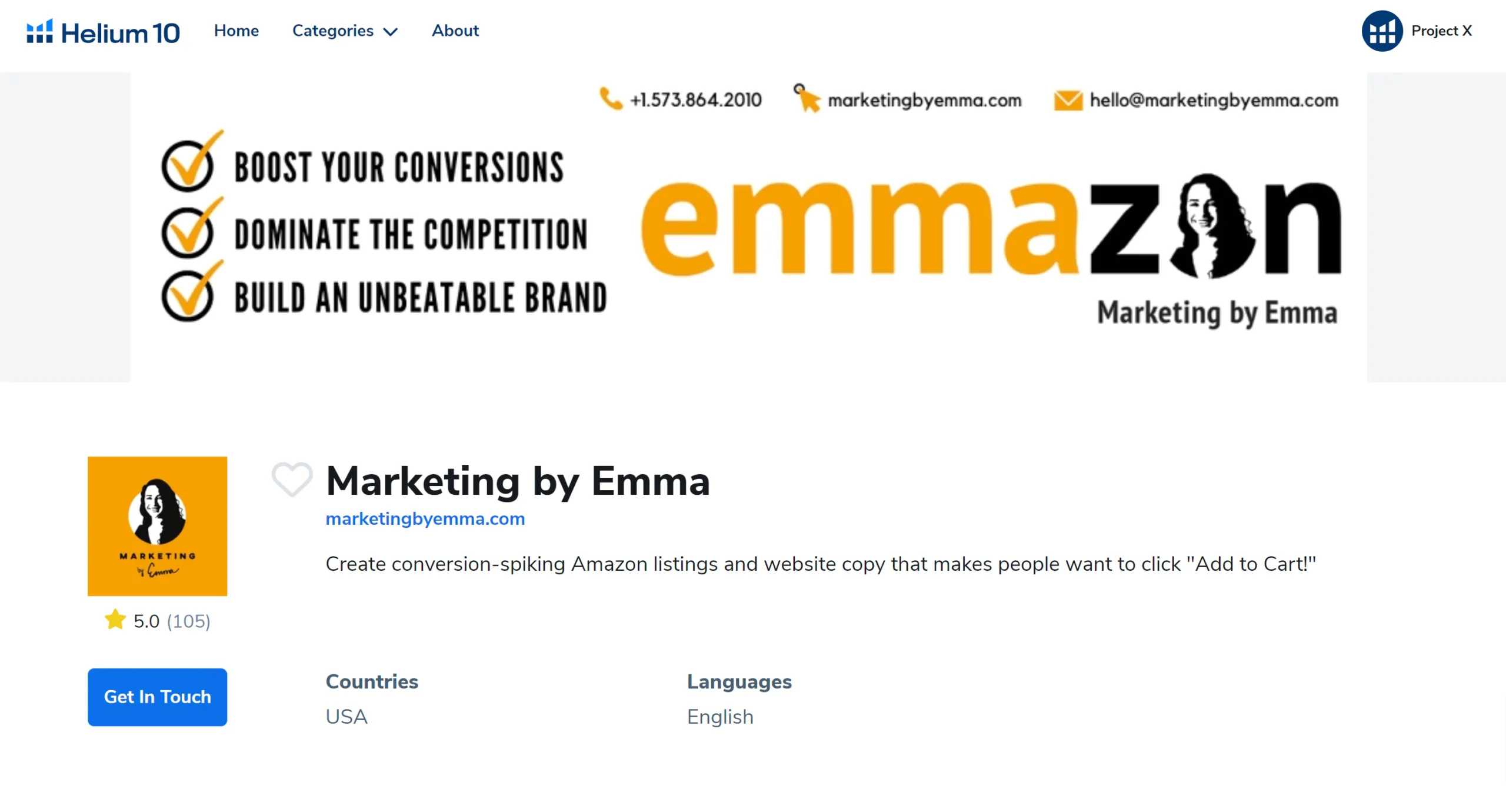 Amazon marketing agencies Marketing by Emma
