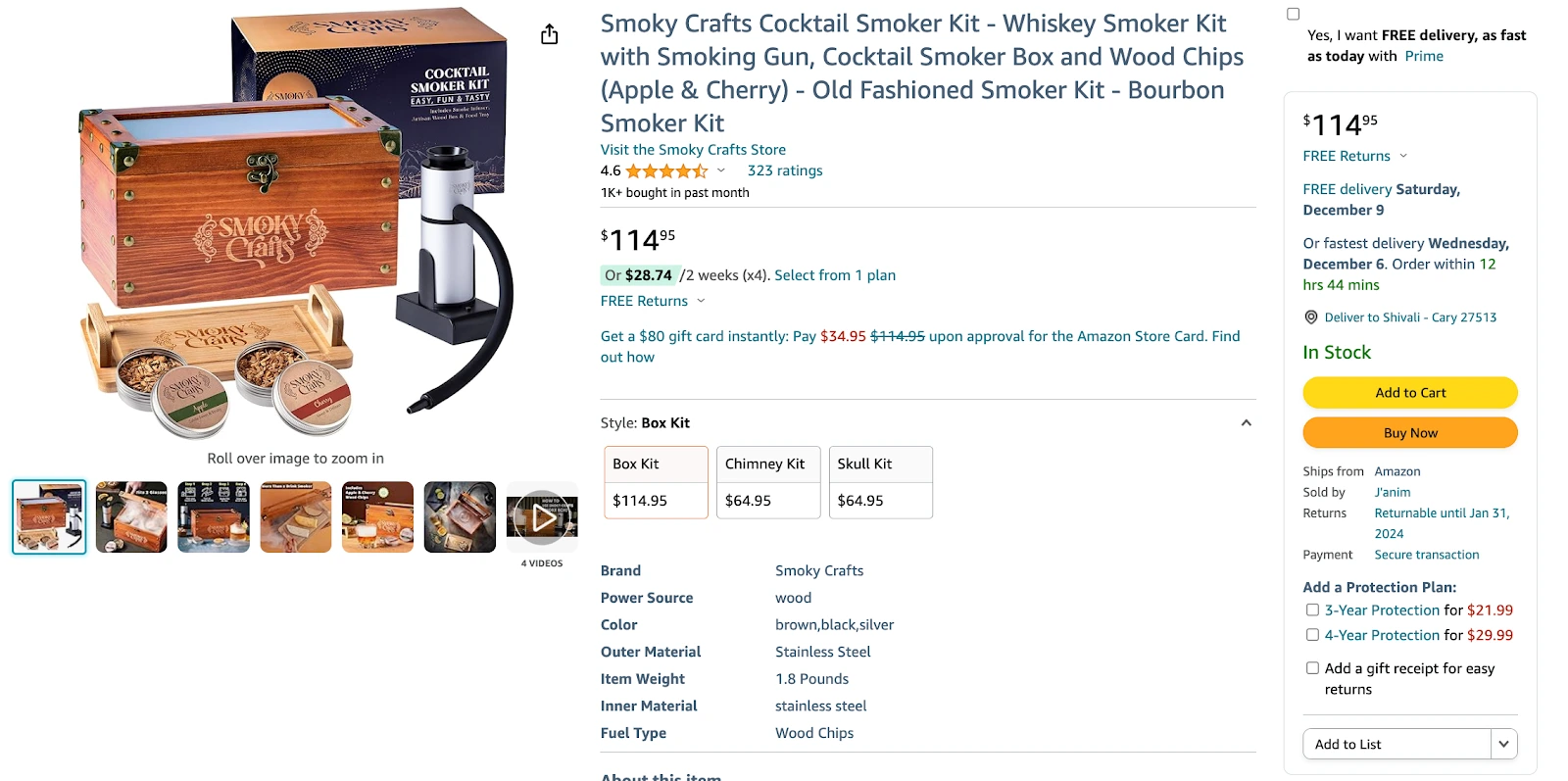 amazon-product-launch-strategies-smoky-crafts-listing