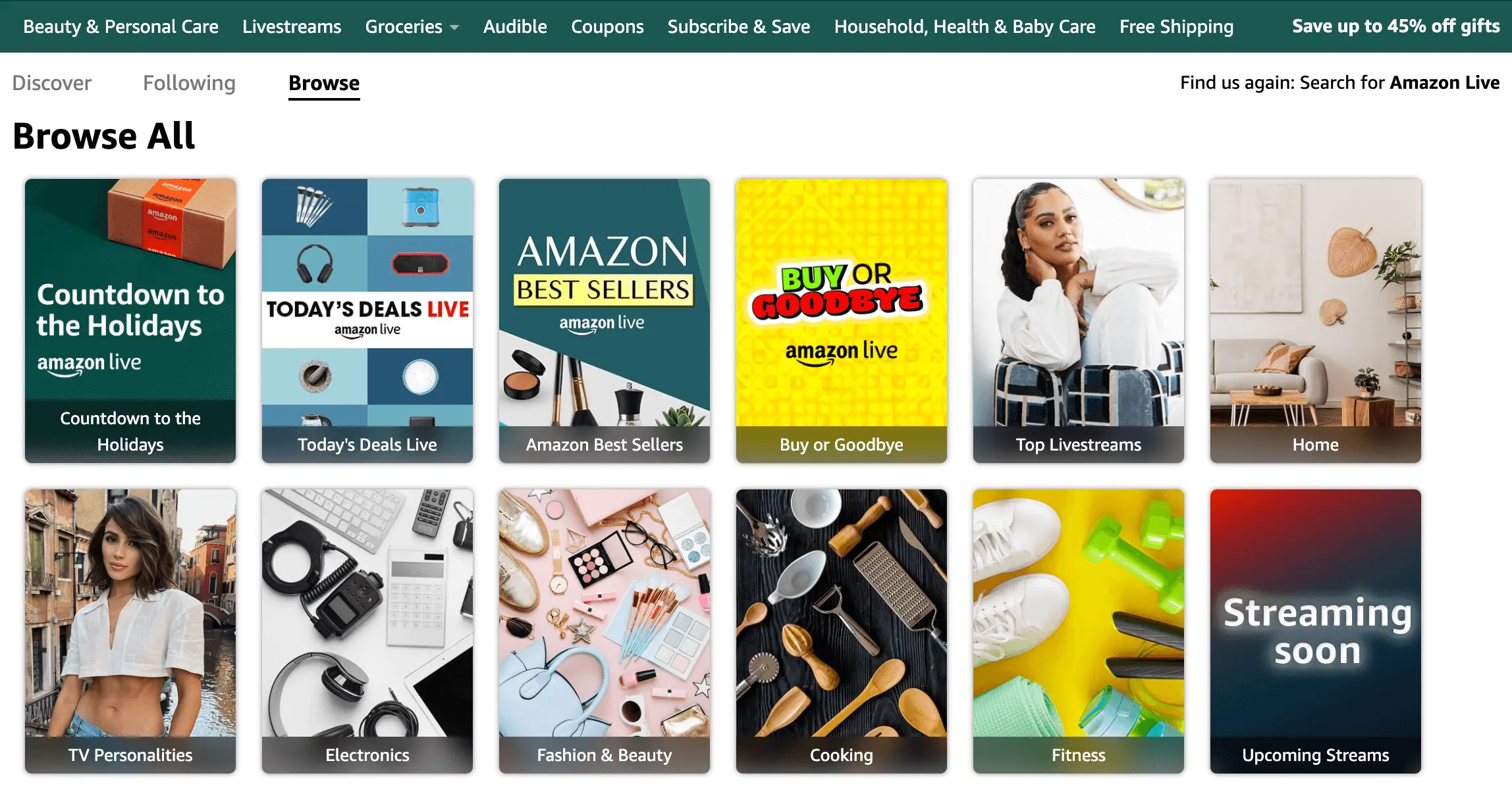 Amazon Storefronts Influencer Categories