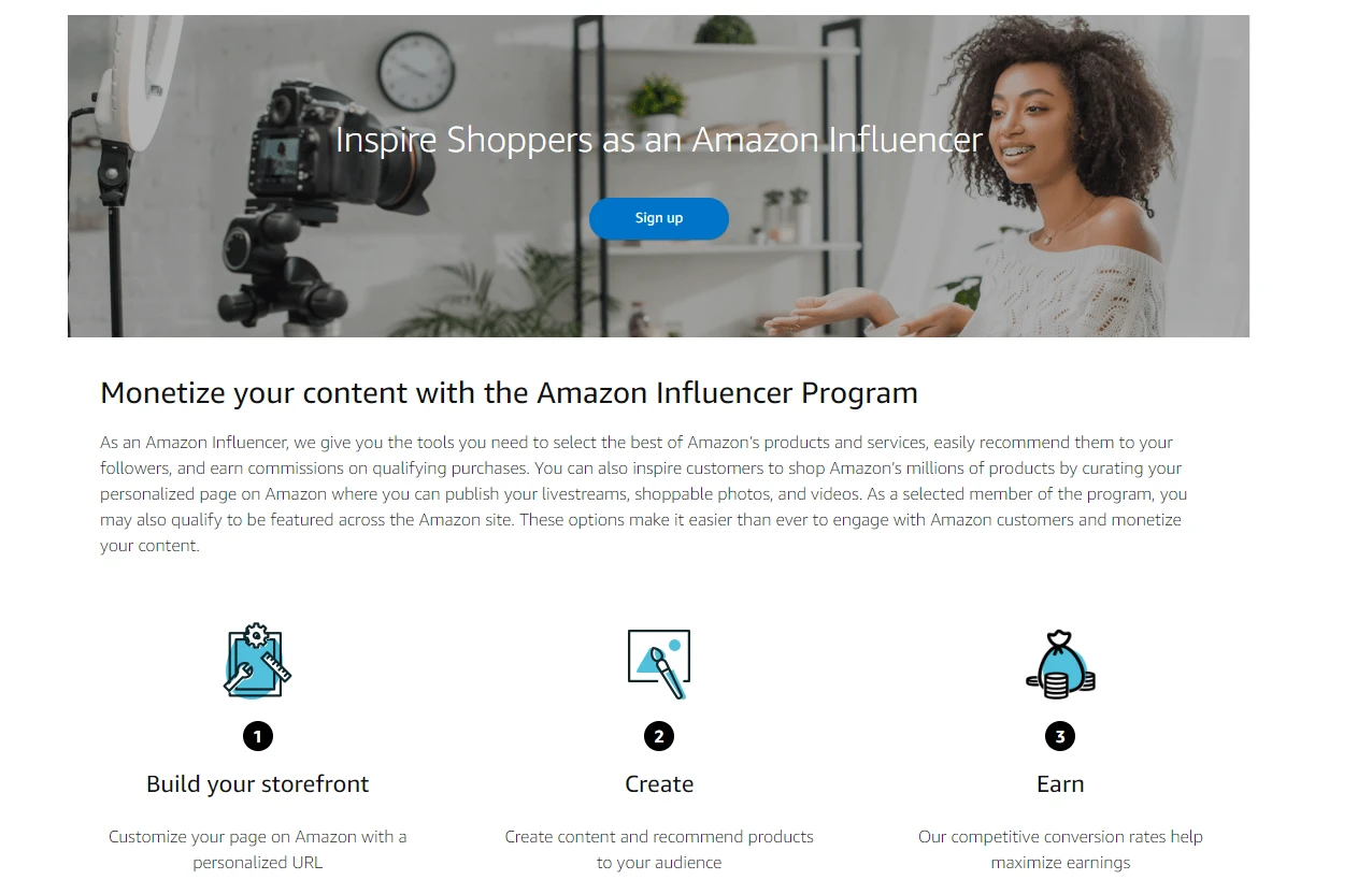 Amazon Influencer Program