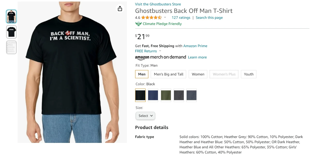 Ghostbusters shirt